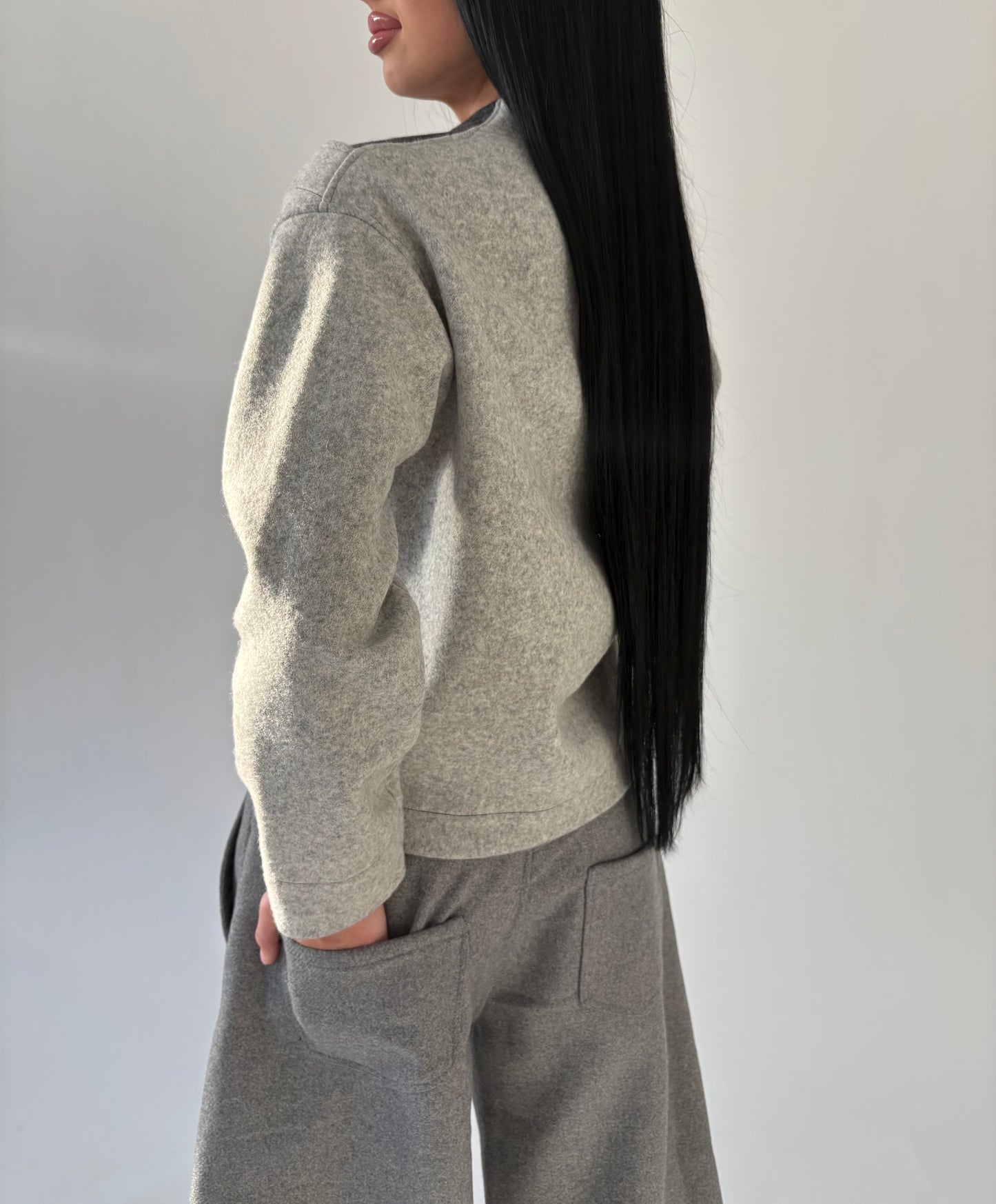 Two layer cardigan